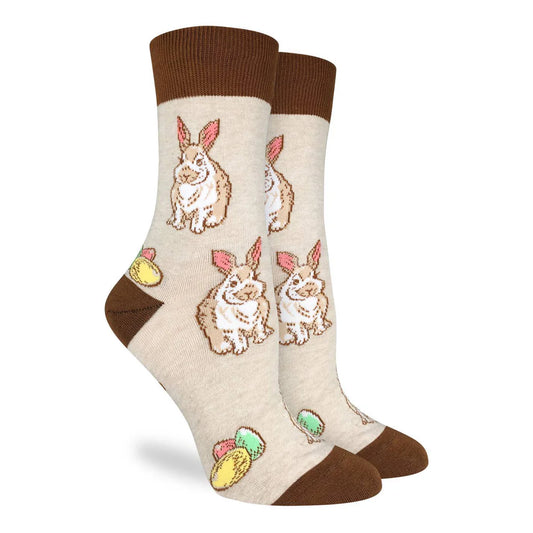 Easter Bunny Eggs Crew Socks - Women's 5-9