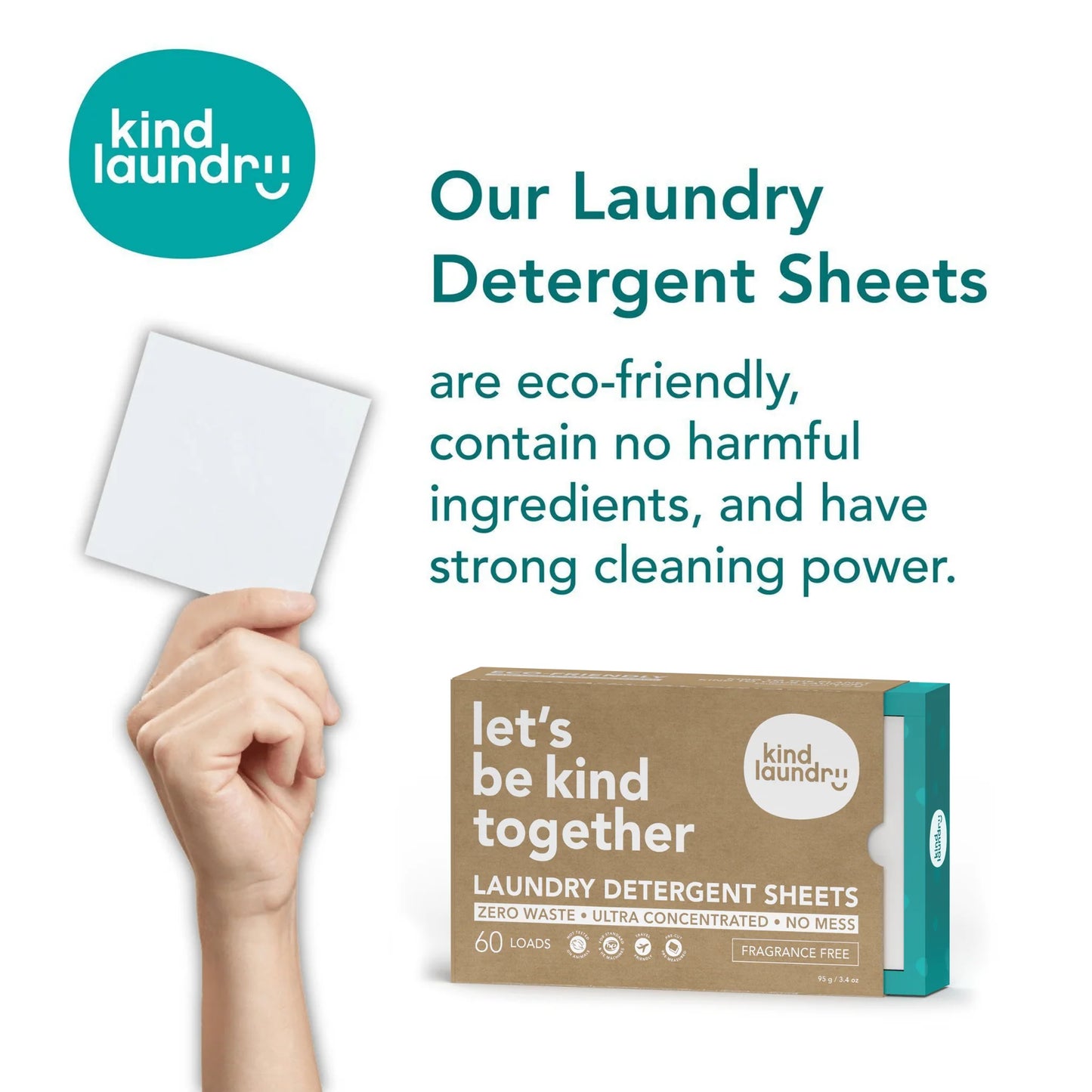 Zero Waste Laundry Detergent Sheets (Unscented)
