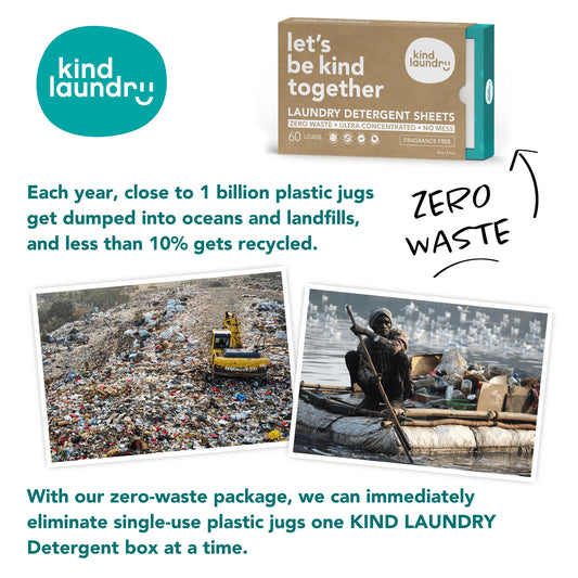 Zero Waste Laundry Detergent Sheets (Unscented)
