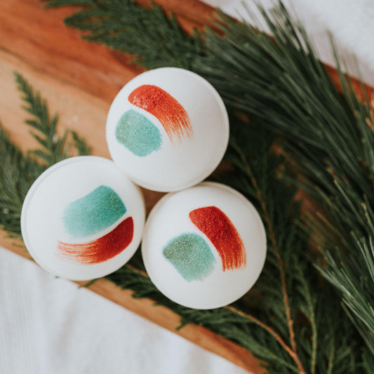 Candy Cane Bath Bomb