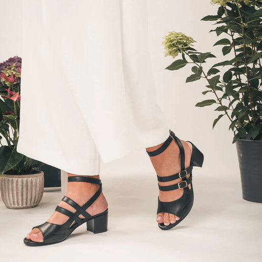 Devan AppleSkin Sandal - Black