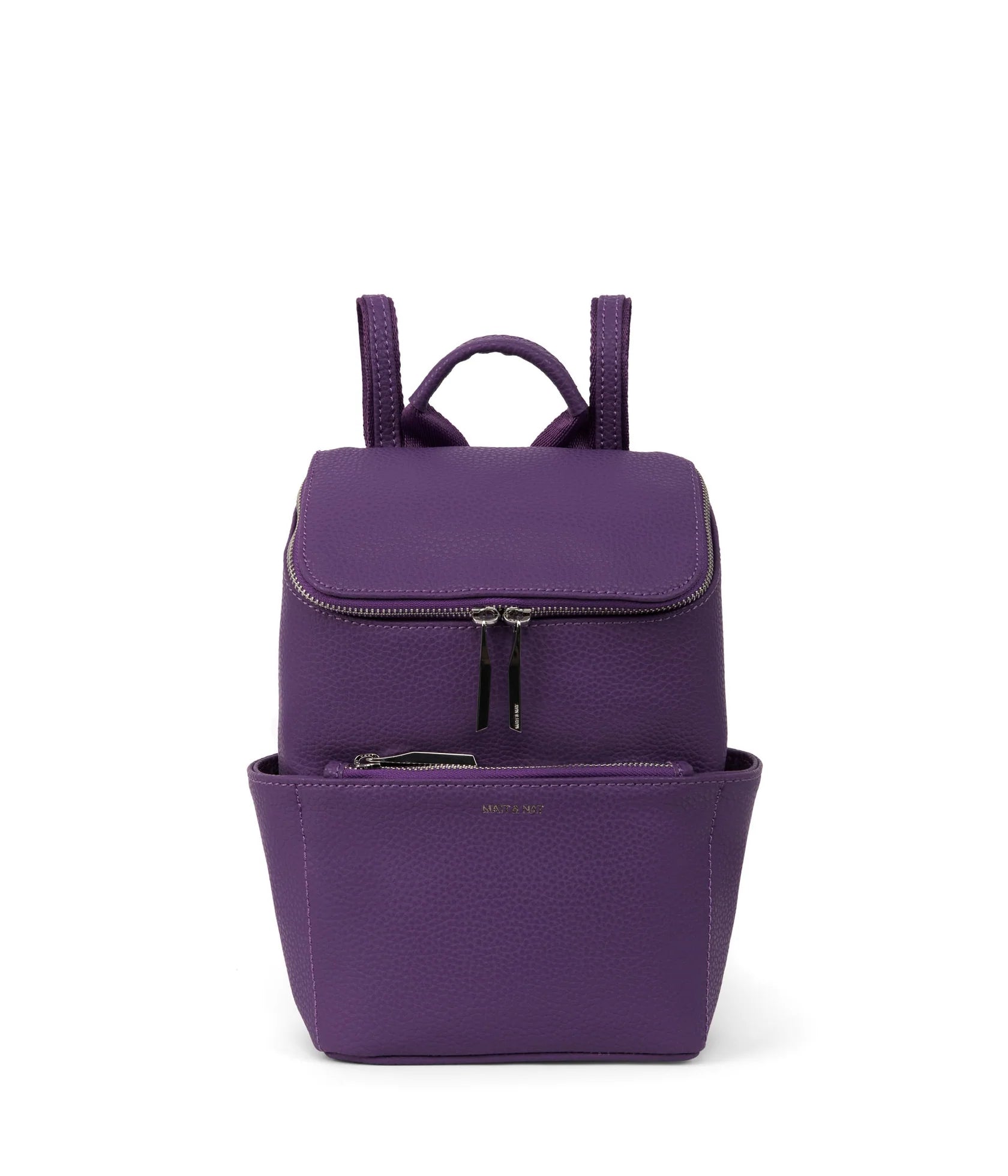 Purple leather backpack hot sale