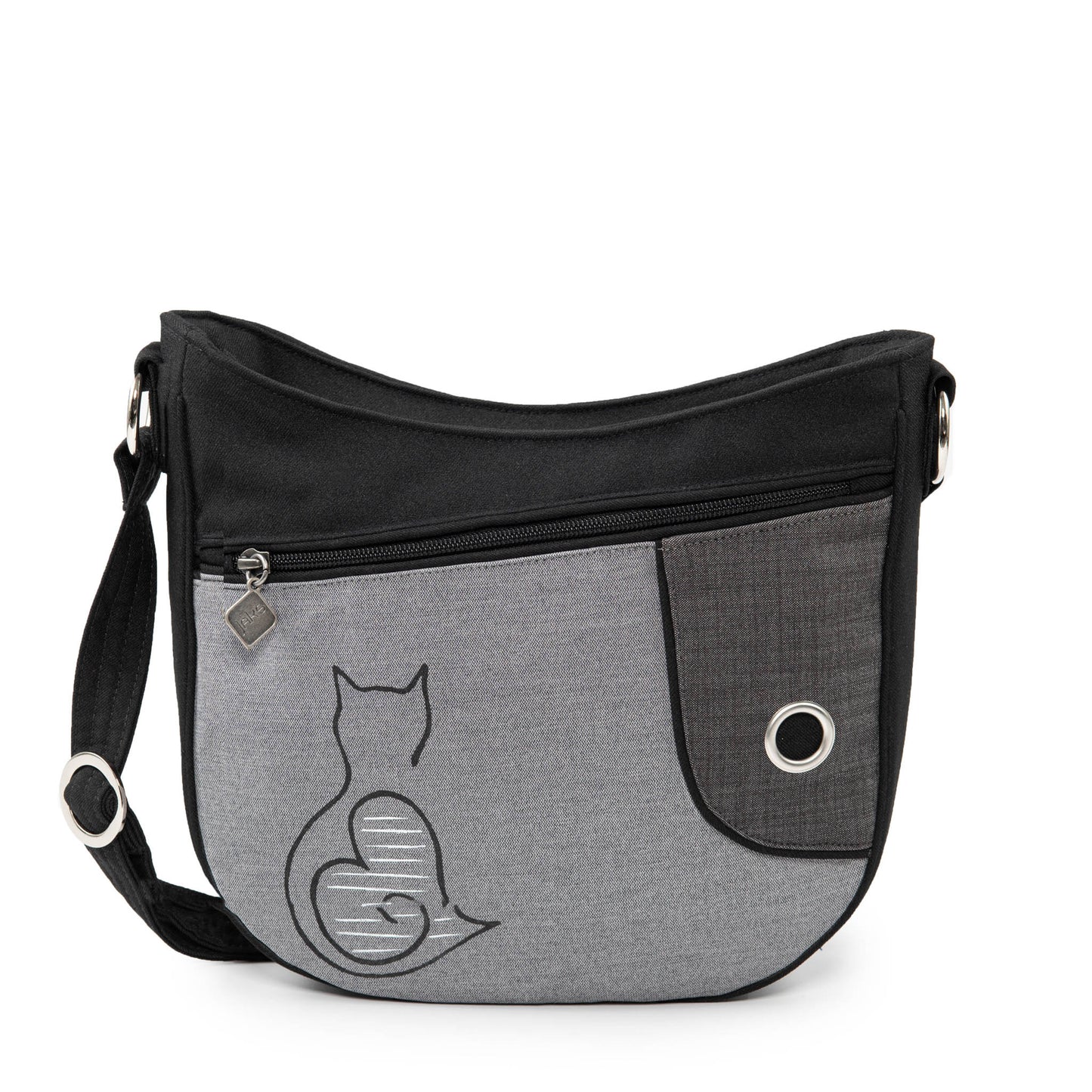 Nirta Crossbody Shoulder Bag - Black