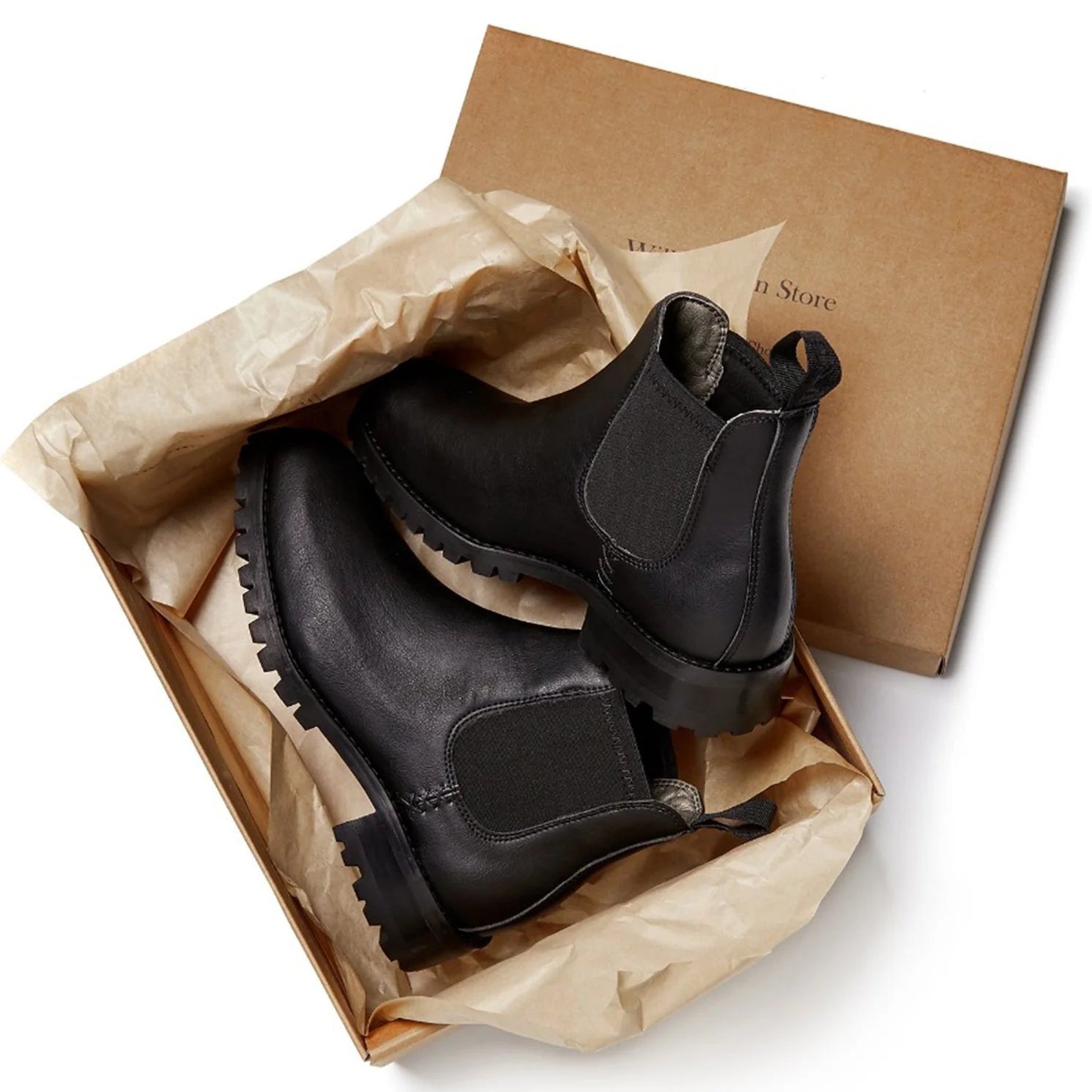 Women's Black Waterproof Chelsea Boots – Insulated Vegan – The