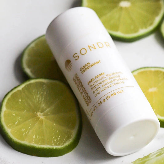 Sandalwood Vanilla Lime Baking Soda Free Deodorant
