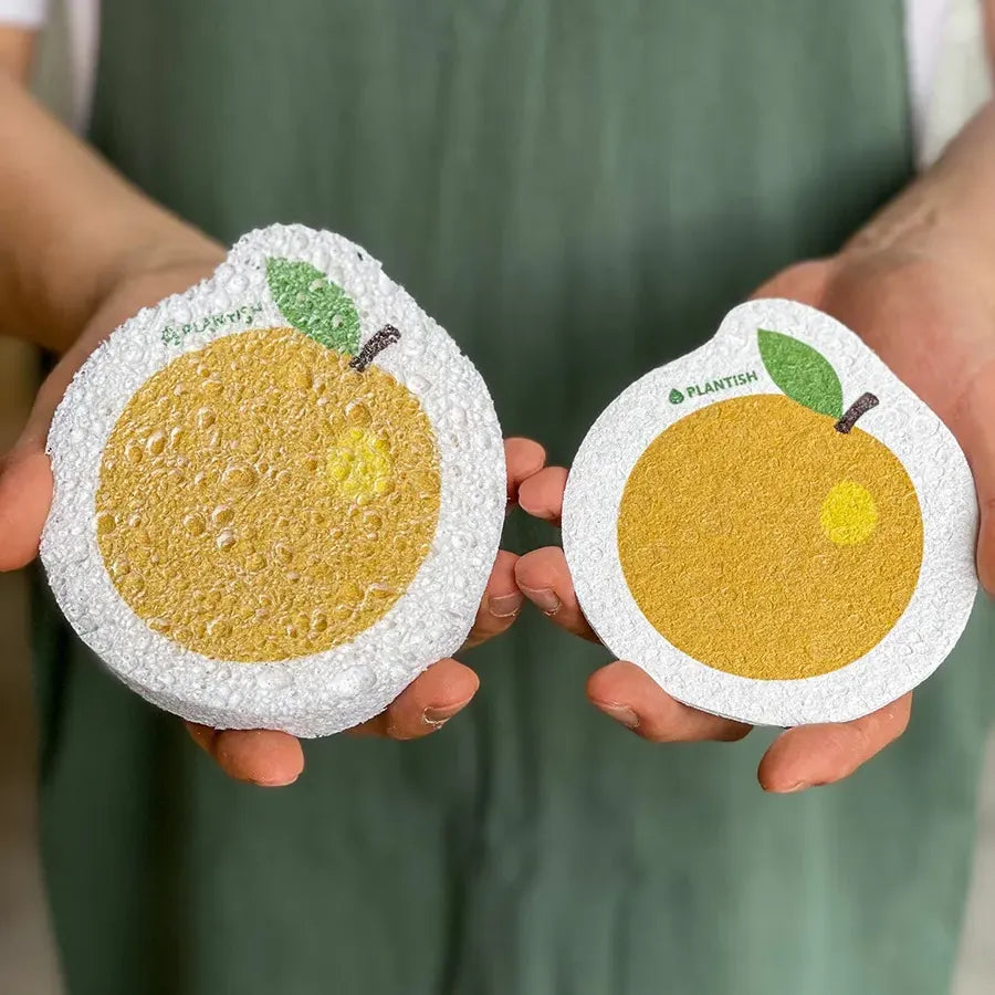 Orange Plastic-free Pop-up Sponge