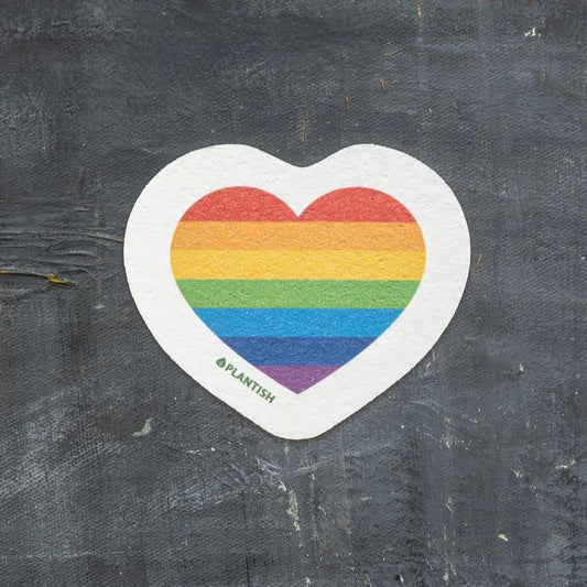Rainbow Heart Plastic-free Pop-up Sponge