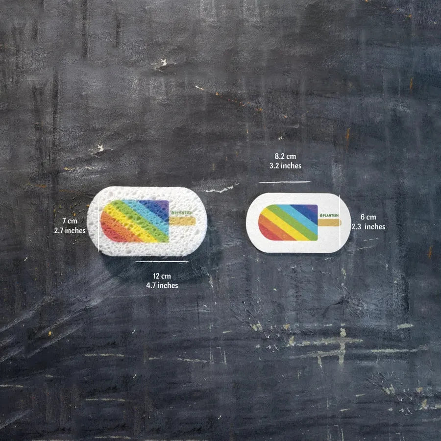 LGBTQ+ Pride Plastic-free Pop-up Sponges | Set of 3