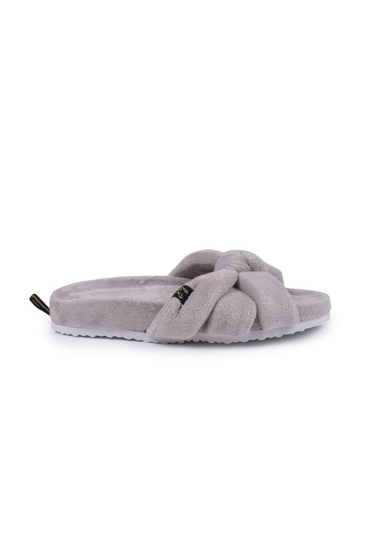 Ariel Indoor Outdoor Slide Slipper - Grey