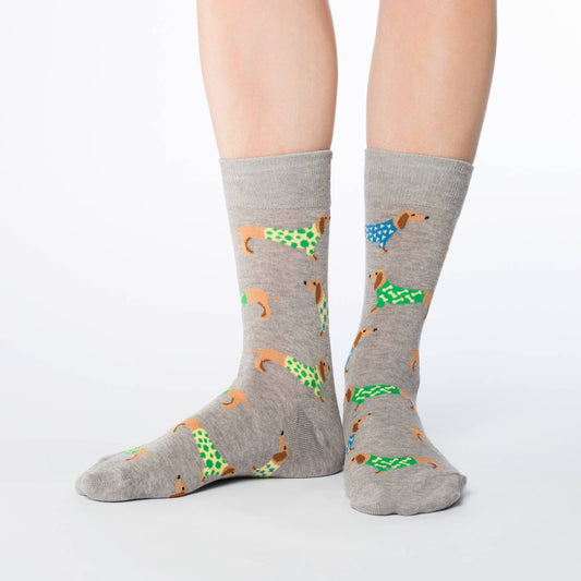 Wiener Dog Crew Socks - Women's 5-9