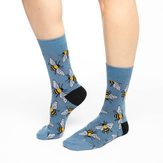 Bees Crew Socks - Women's 5-9 - The Grinning Goat