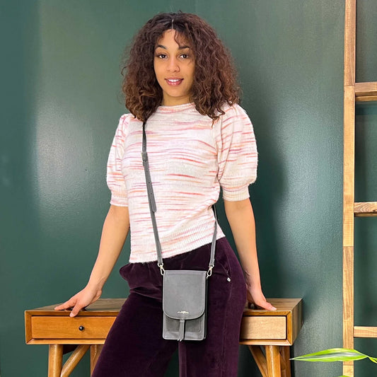 Isabella Mini Smartphone Bag -Grey