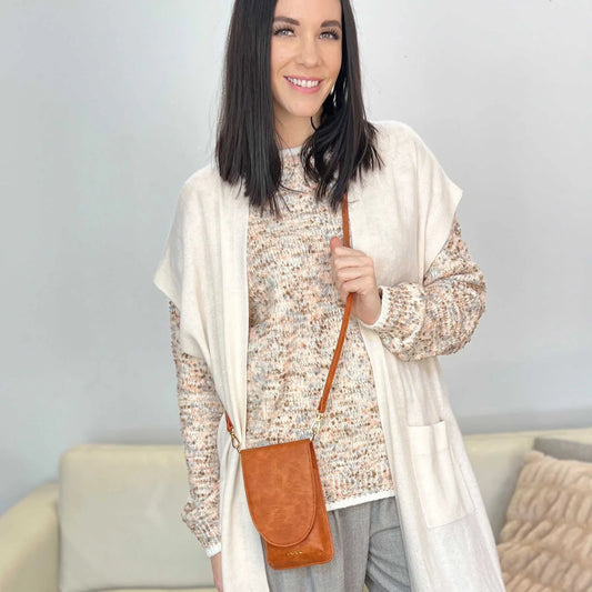 Junior Mini Smartphone Bag - Tan