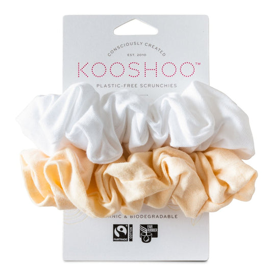 Organic Hair Scrunchies - Natural Light