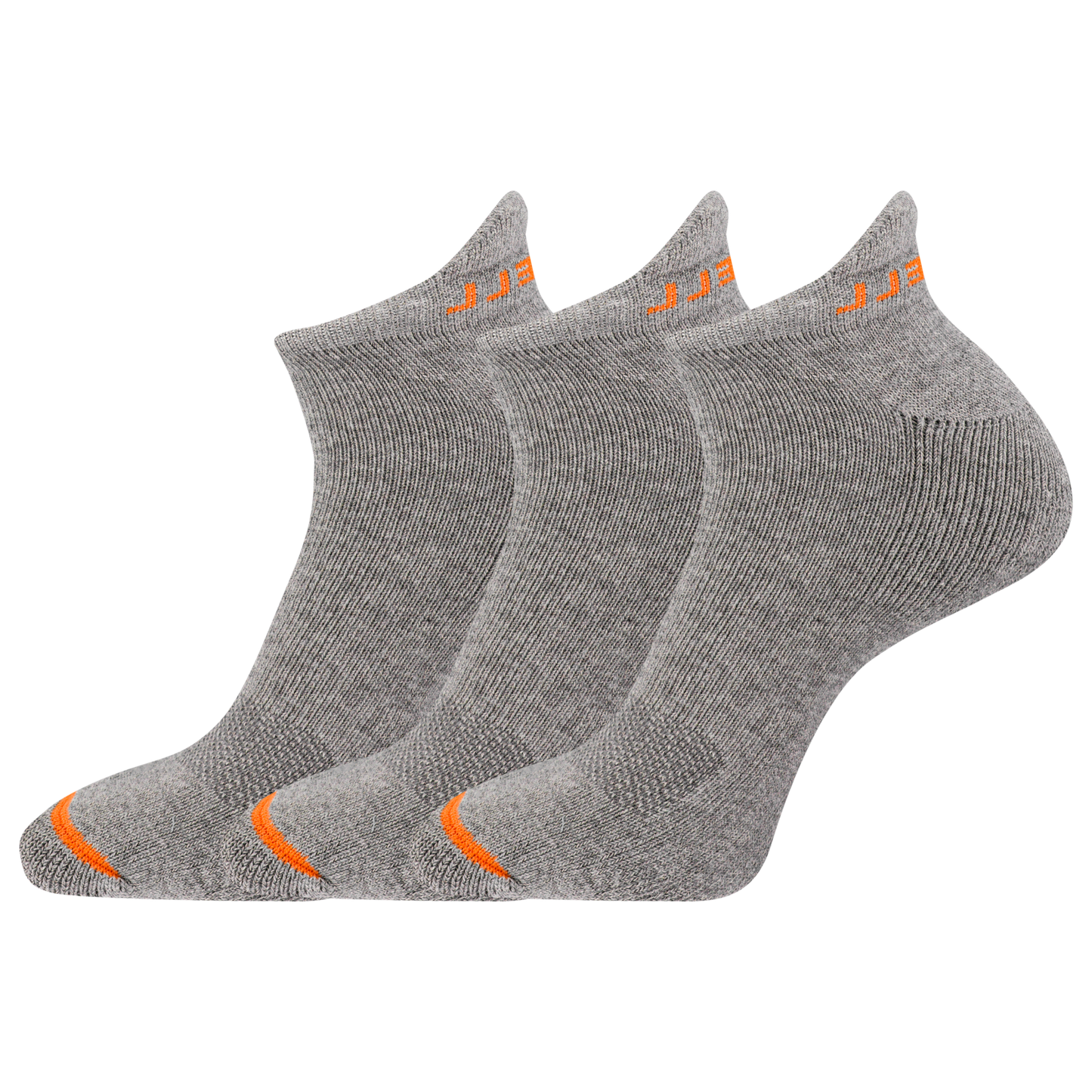 Cushioned Cotton Low Cut Sock 3pk Grey Heather