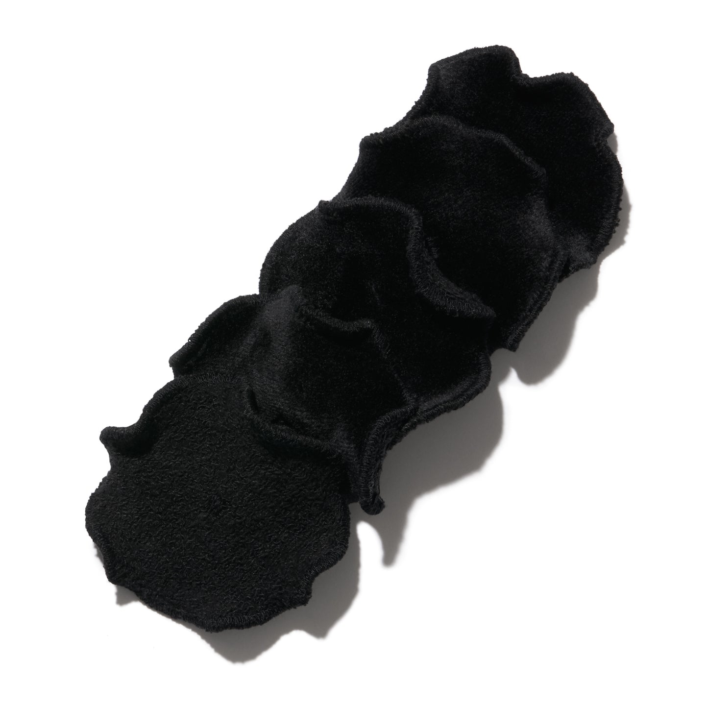 Reusable Organic Bamboo Velour + French Terry Rounds - Black