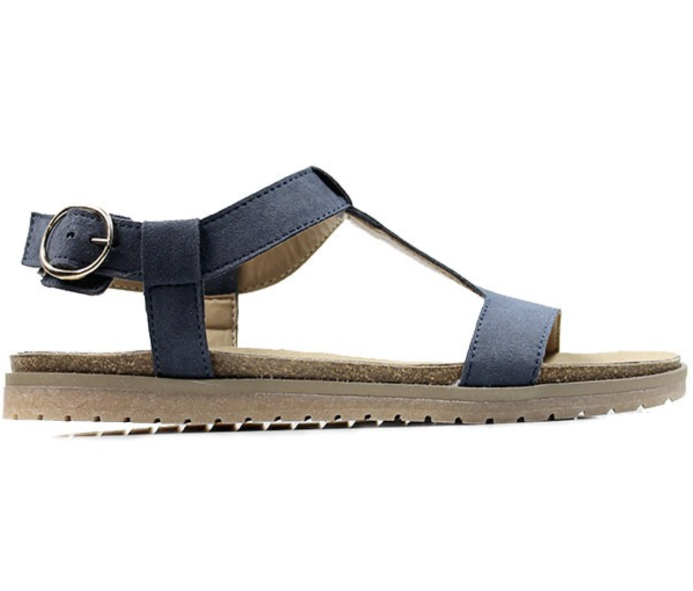 Footbed Sandals Cobalt - The Grinning Goat