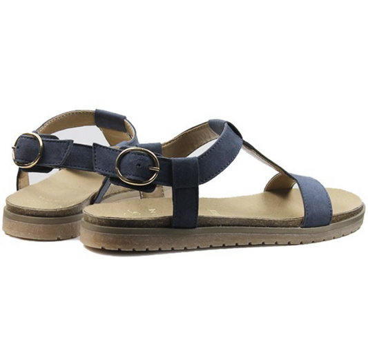 Footbed Sandals Cobalt - The Grinning Goat