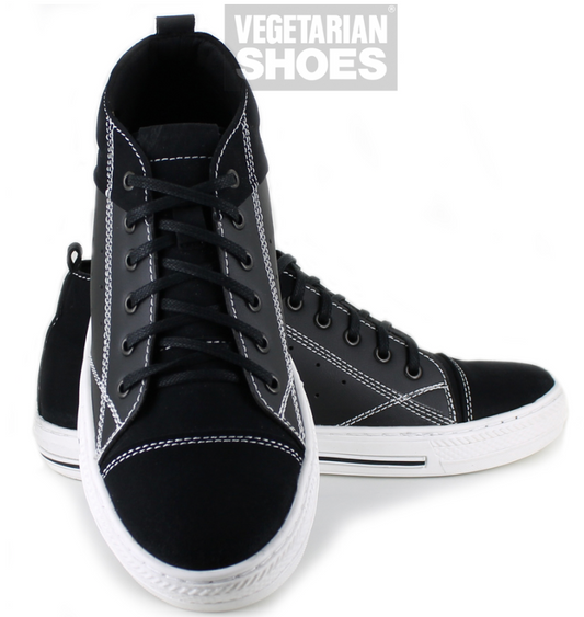 Pavilion Sneaker Mid (Black) - The Grinning Goat