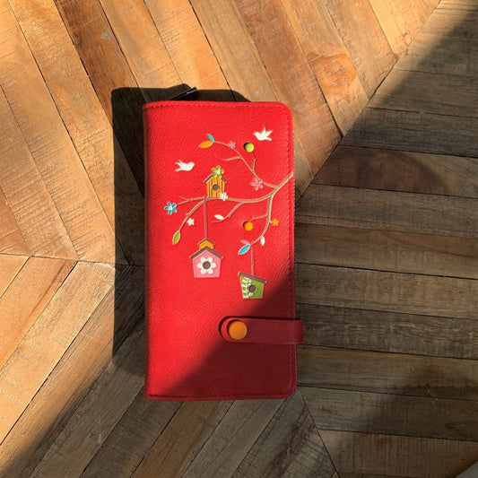 Charlotte Clutch Wallet - Red