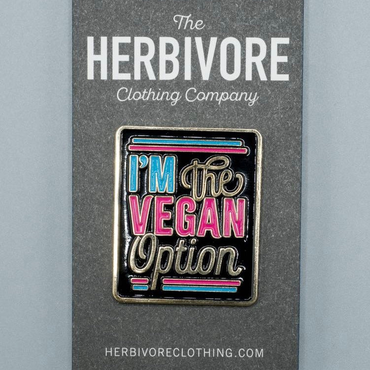 Vegan Option Enamel Pin - The Grinning Goat