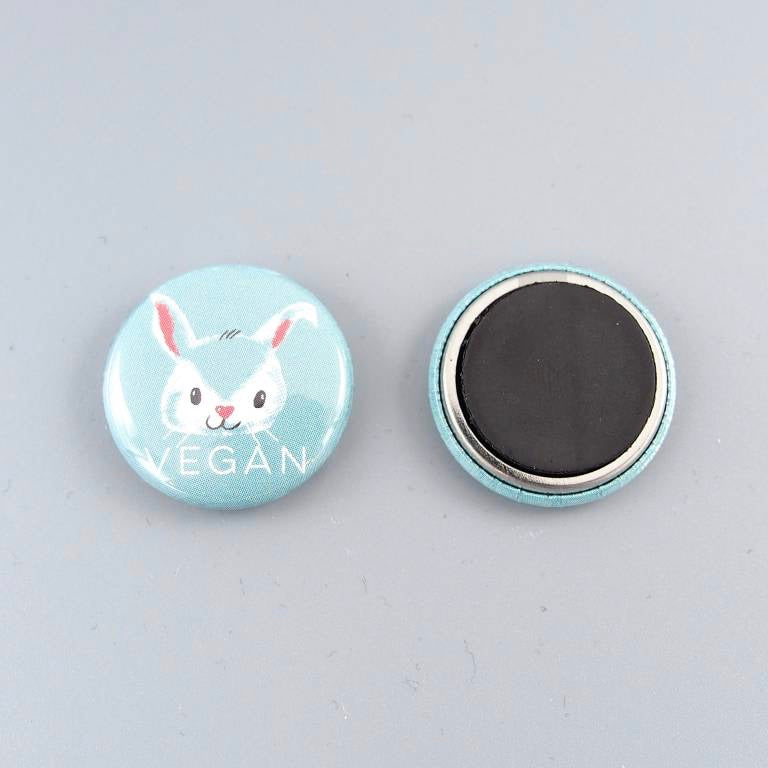 Vegan Bunny 1" Mini Magnet - The Grinning Goat