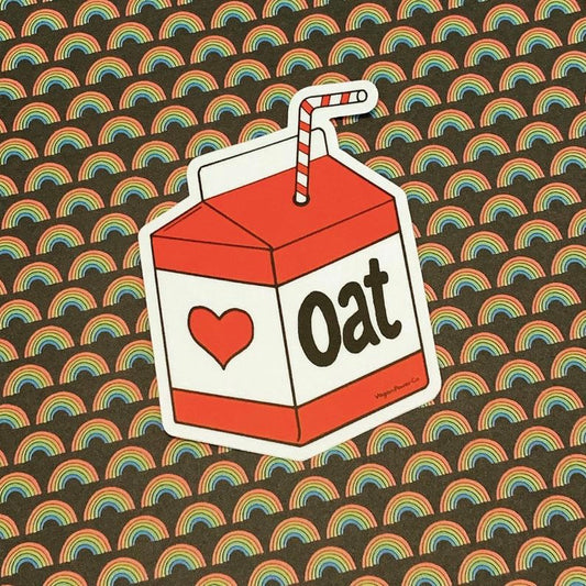 Oat Milk Sticker - The Grinning Goat