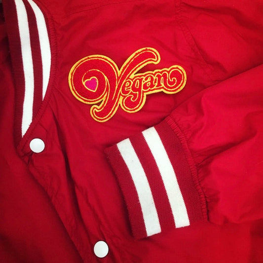 Vegan Heart Chenille Patch - The Grinning Goat