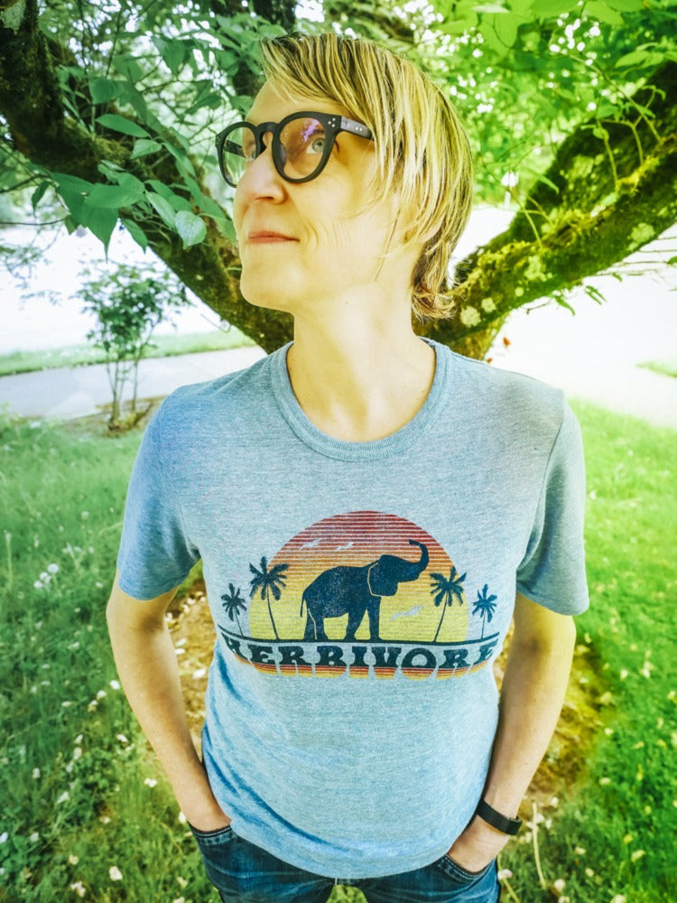 Herbivore Sunset Elephant Unisex Tee