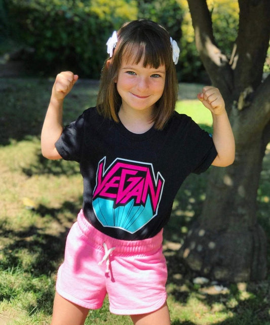 Vegan Metal Kids/Youth Tee - The Grinning Goat