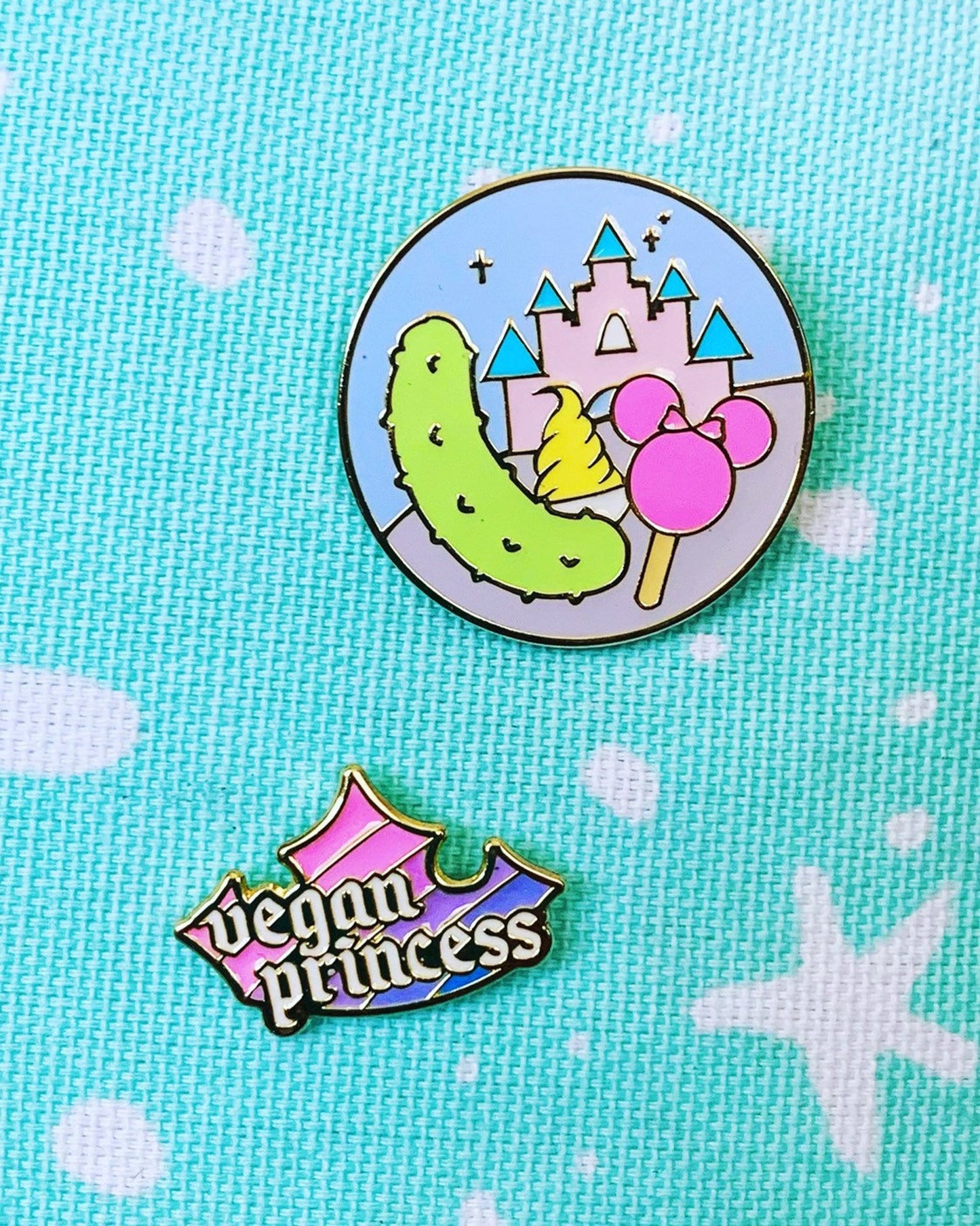 Vegan Princess Soft Enamel Pin Set - The Grinning Goat