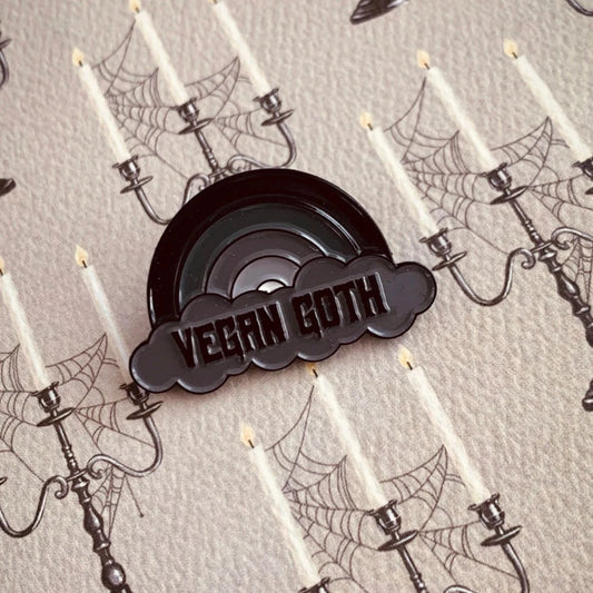 Vegan Goth Pin