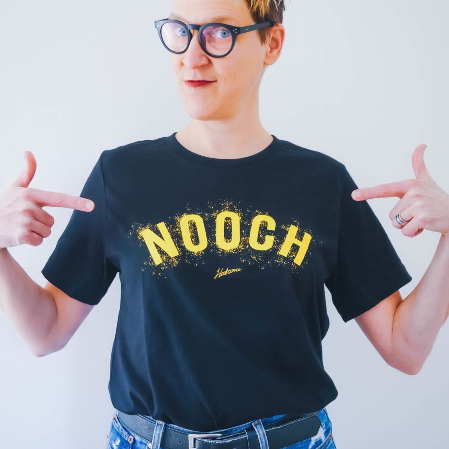 Nooch Unisex Tee (with button)