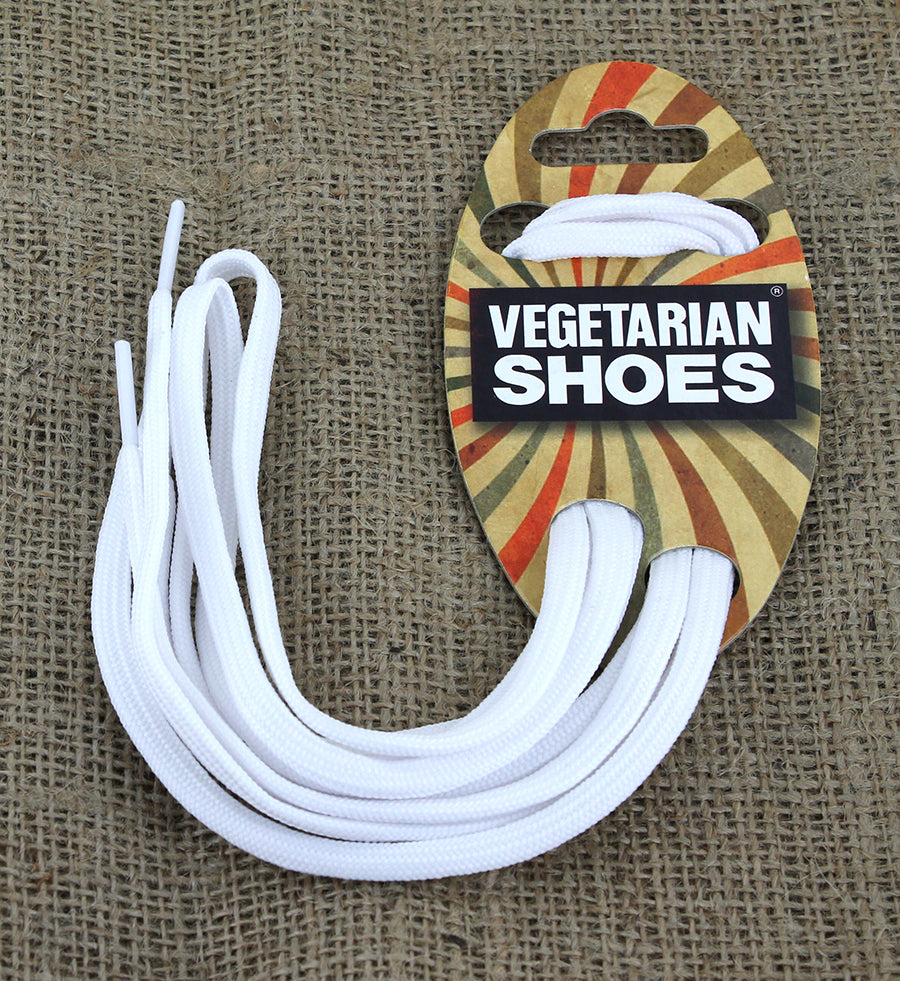 Flat Shoe Laces (6/7 Eye, 120cm) - White