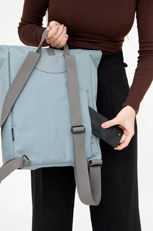 Roll Mini Backpack - Stone Blue