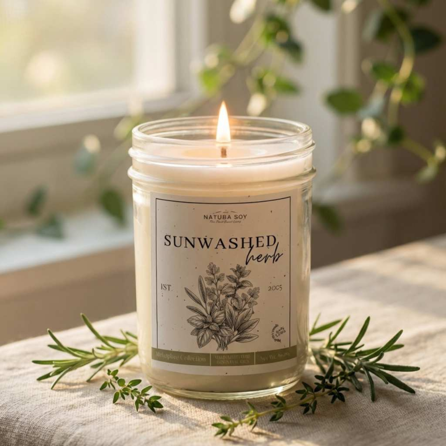 Sunwashed Herb Marketplace Jar