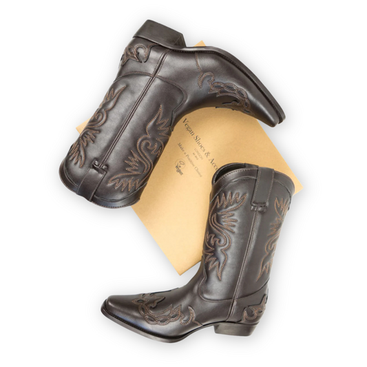 Men's Western Boots - Dark Brown