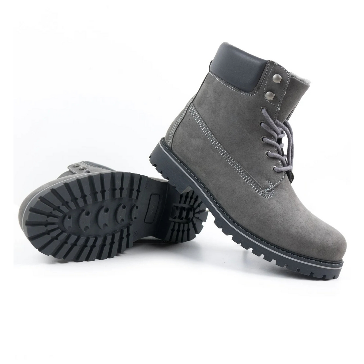 Women's Insulated Dock Boots - Gray Vegan Suede