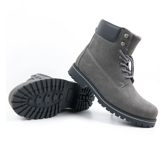 Women's Insulated Dock Boots - Gray Vegan Suede