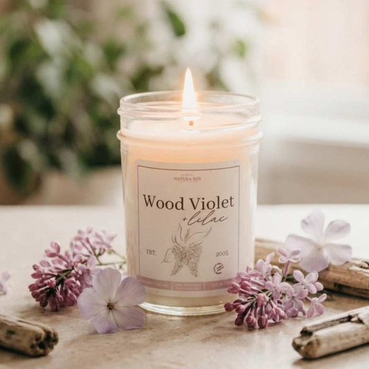 Wood Violet & Lilac Marketplace Jar
