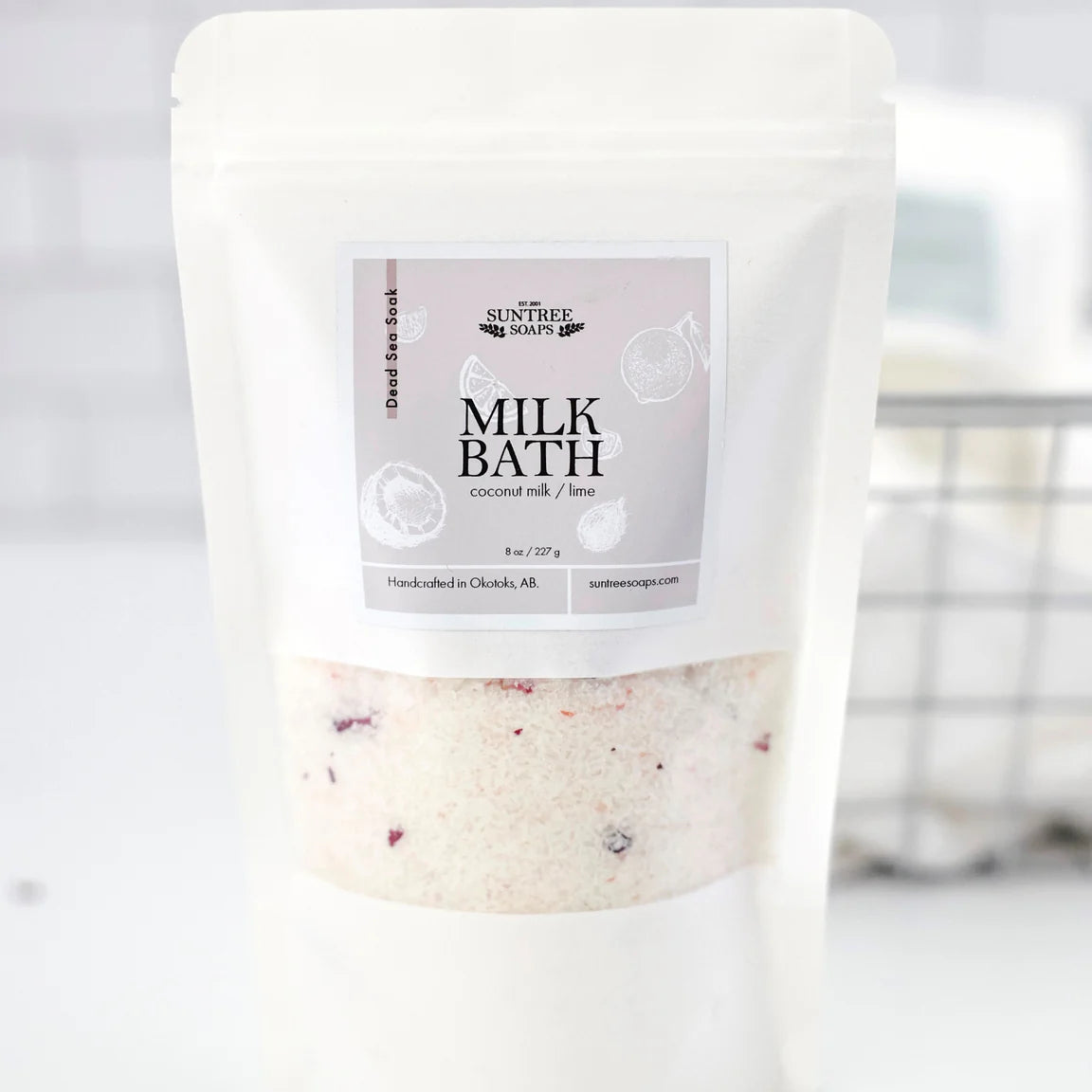 Dead Sea Bath Salts - 8oz Pouch - Milk Bath