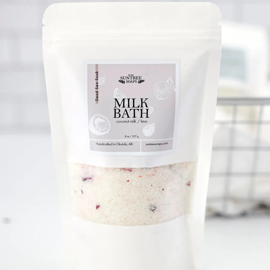 Dead Sea Bath Salts - 8oz Pouch - Milk Bath