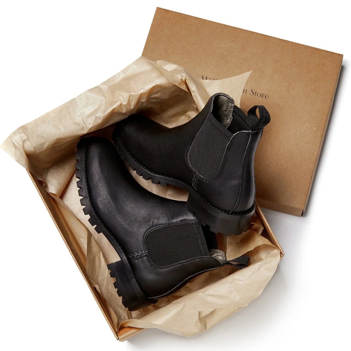 Men's Insulated Waterproof Chelsea Boots - Black