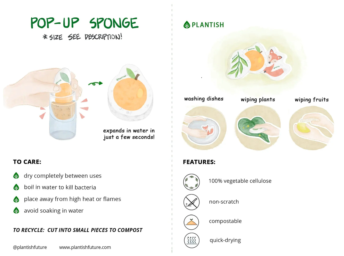 Solid Dish Soap Sponge Scrubber Bundle
