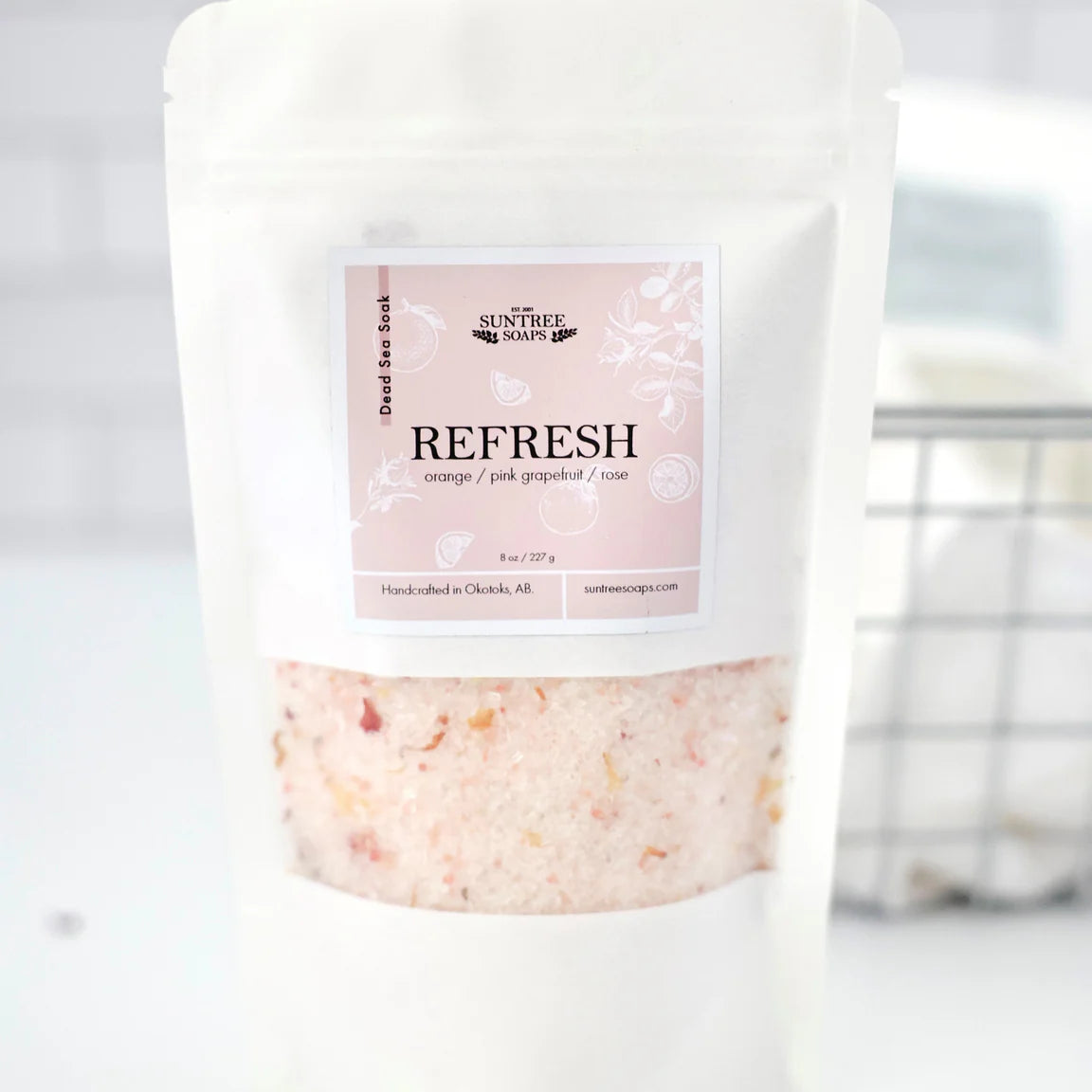 Dead Sea Bath Salts - 8oz Pouch - Refresh