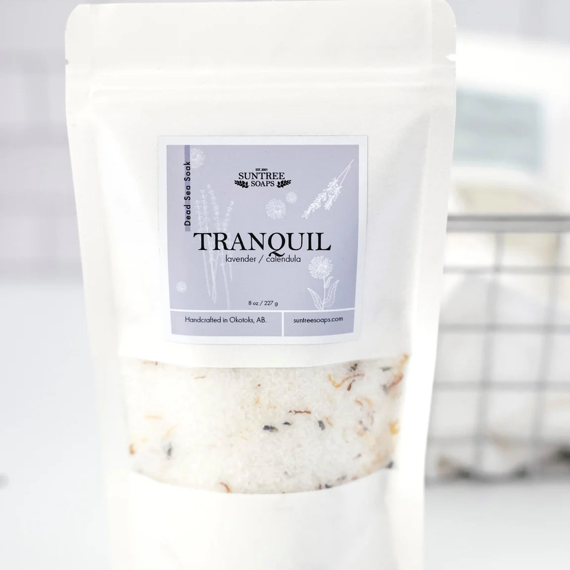 Dead Sea Bath Salts - 8oz Pouch - Tranquil