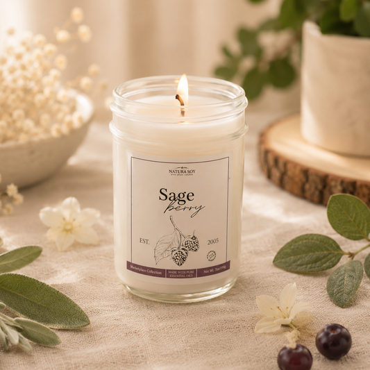 White Sage Berry Marketplace Jar