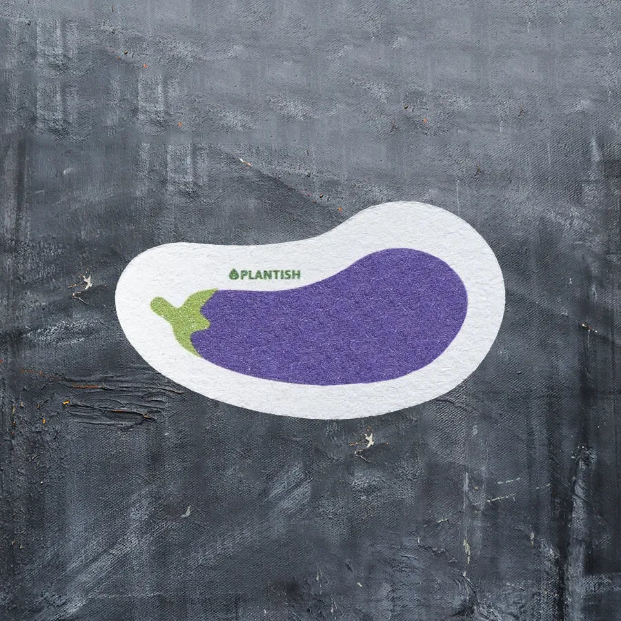 Eggplant Plastic-free Pop-up Sponge
