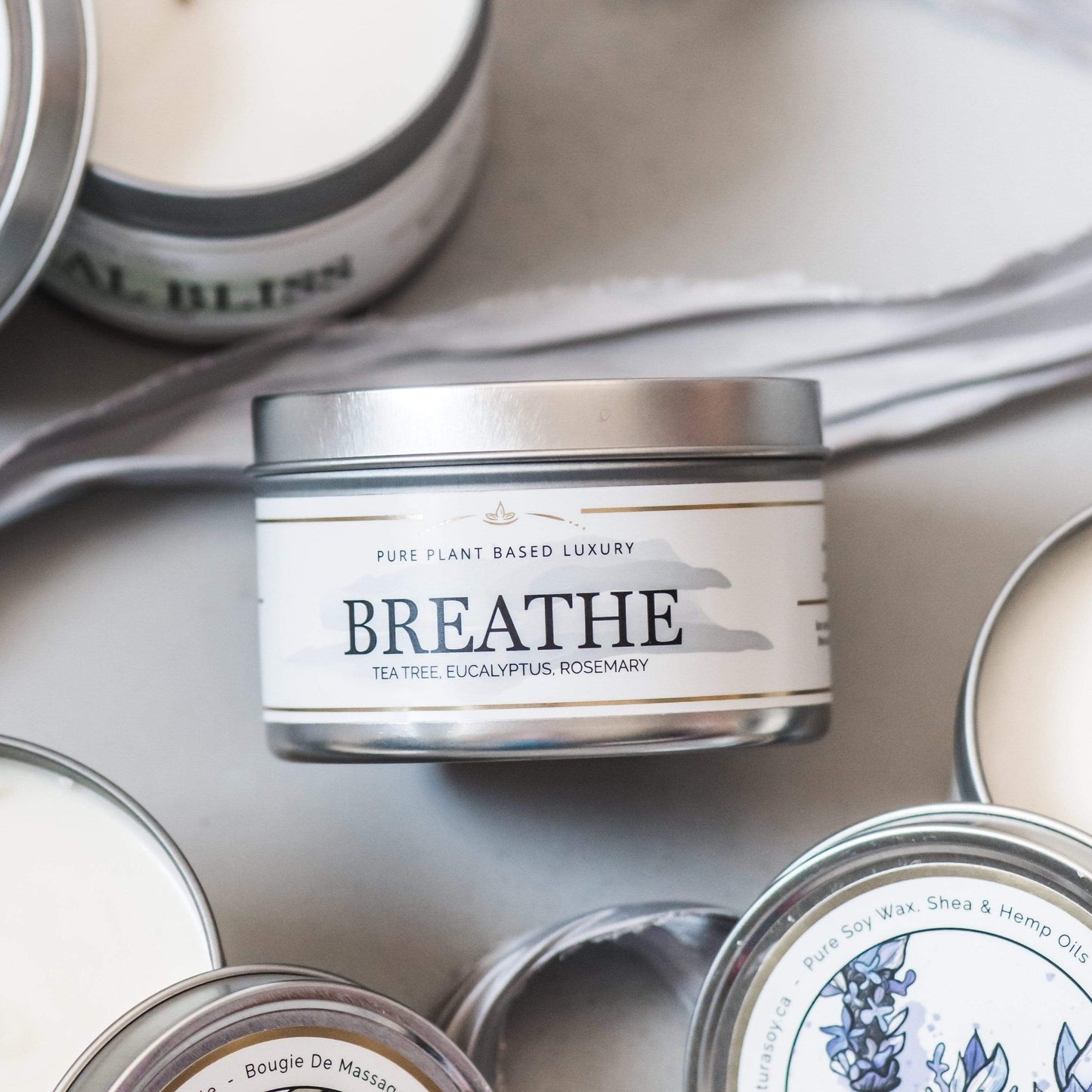 Soy Wax Massage Candle - Breathe