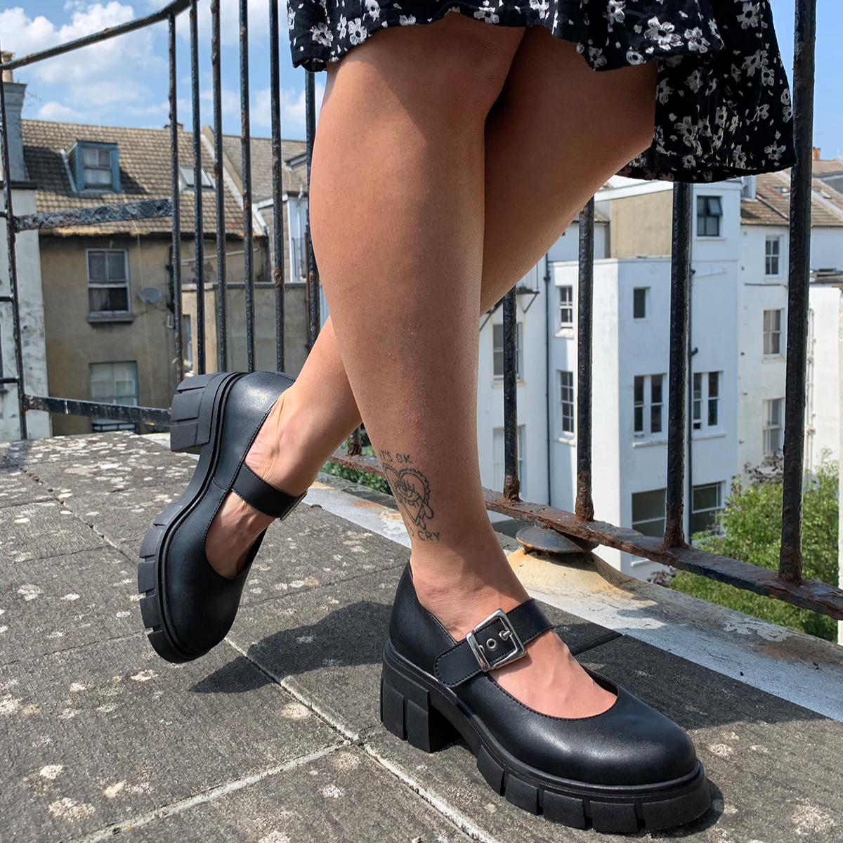 Chunky Mary Jane Sandal